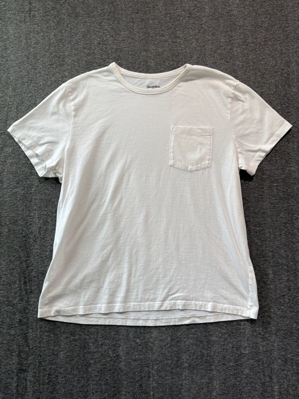 Goodfellow & Co White Short Sleeve‎ Pocket Tee Size XL